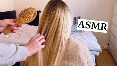 asmr hair brushing no talking